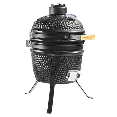 สีดำ 32 ซม. 13 นิ้ว Kamado Grill High Degree Fired Resistance