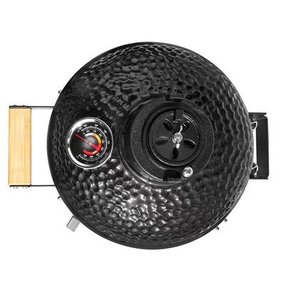 สีดำ 32 ซม. 13 นิ้ว Kamado Grill High Degree Fired Resistance