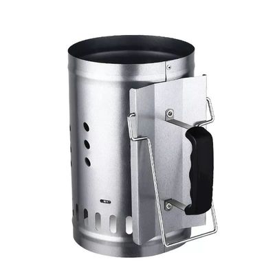ถ่านบาร์บีคิว Chimney Starter เครื่องครัวเหล็กชุบสังกะสีสำหรับงานหนัก