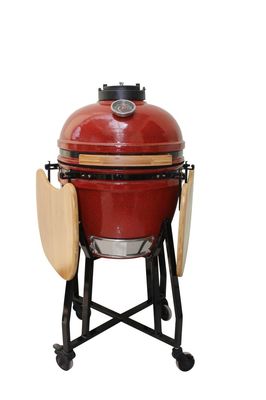 เตาย่าง Kamado ขนาด 18 นิ้ว รุ่น Tropical Red 48 ซม. ถ่านเซรามิก