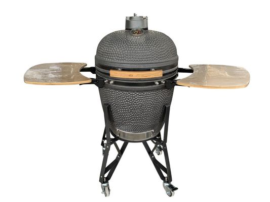 เครื่องครัวกลางแจ้ง 20 นิ้ว Kamado Grill สีดำด้าน 50 ซม. เครื่องครัว