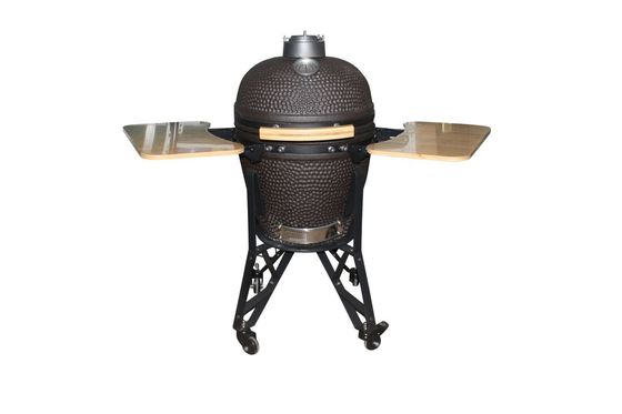 เครื่องครัวกลางแจ้ง 20 นิ้ว Kamado Grill สีดำด้าน 50 ซม. เครื่องครัว