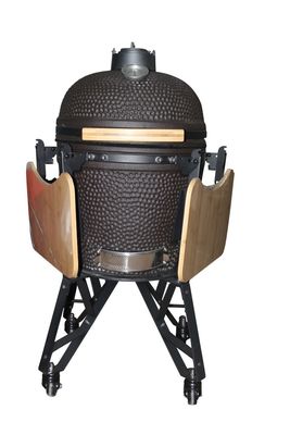 เครื่องครัวกลางแจ้ง 20 นิ้ว Kamado Grill สีดำด้าน 50 ซม. เครื่องครัว