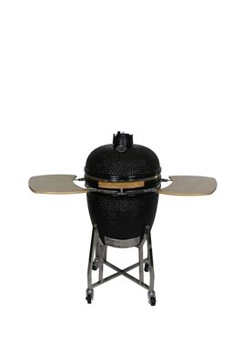 Kamado Grill กลางแจ้ง 22 นิ้ว Stainless steel Charcoal Black 57cm
