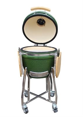 เครื่องครัว Kamado Grill ขนาด 48 ซม. 18 นิ้ว All In One สีเขียว