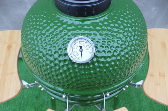 กลางแจ้ง 48 ซม. 18 นิ้ว Kamado ย่างสแตนเลสสีเขียว
