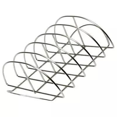 41x25.5x12cm Kamado Grill อุปกรณ์เสริมชั้นวางซี่โครงสแตนเลสสำหรับสูบบุหรี่และย่าง