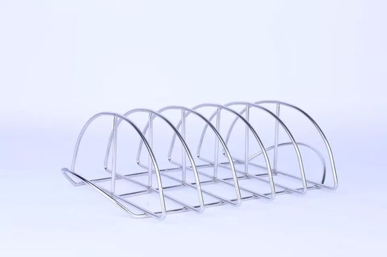 41x25.5x12cm Kamado Grill อุปกรณ์เสริมชั้นวางซี่โครงสแตนเลสสำหรับสูบบุหรี่และย่าง