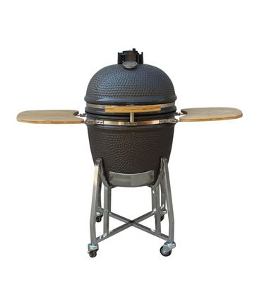 Kamado Grill ขนาด 22 นิ้ว High Degree Fired Resistance Outdoor Charcoal Grill Grey color