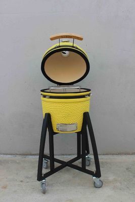 เซรามิค 16 นิ้ว Kamado Grill ถ่านหิน สีมะนาว 40 ซม.